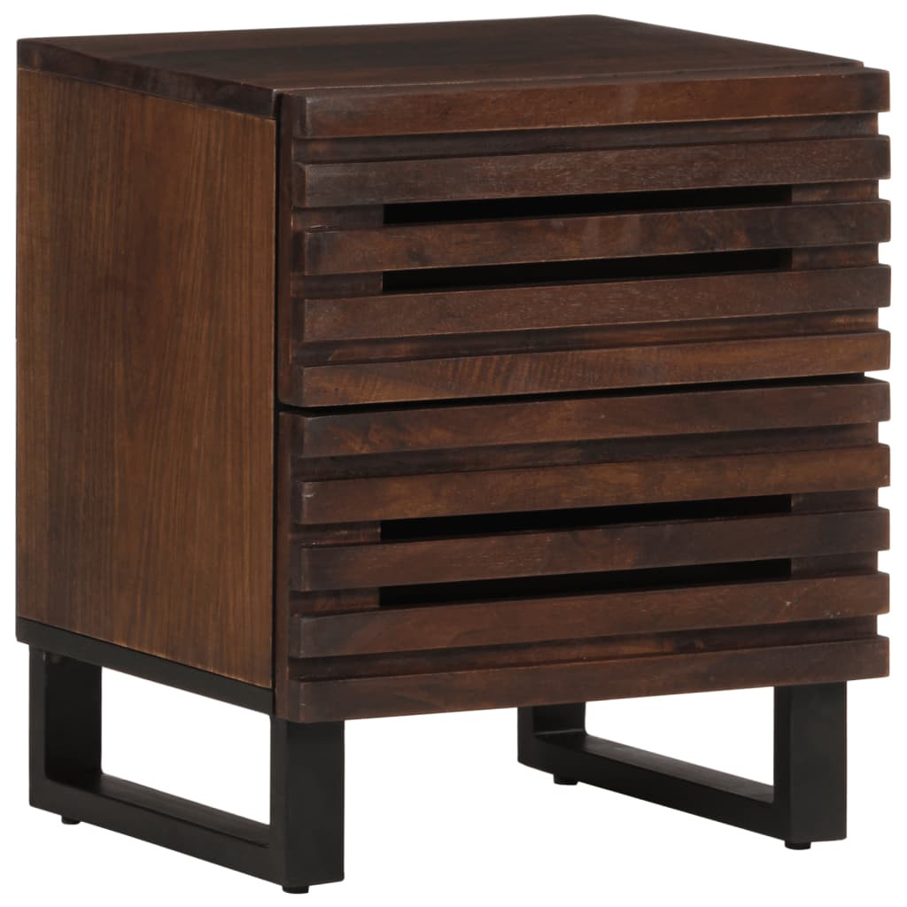 vidaXL Nachttisch 40x34x46 cm Massivholz Mango