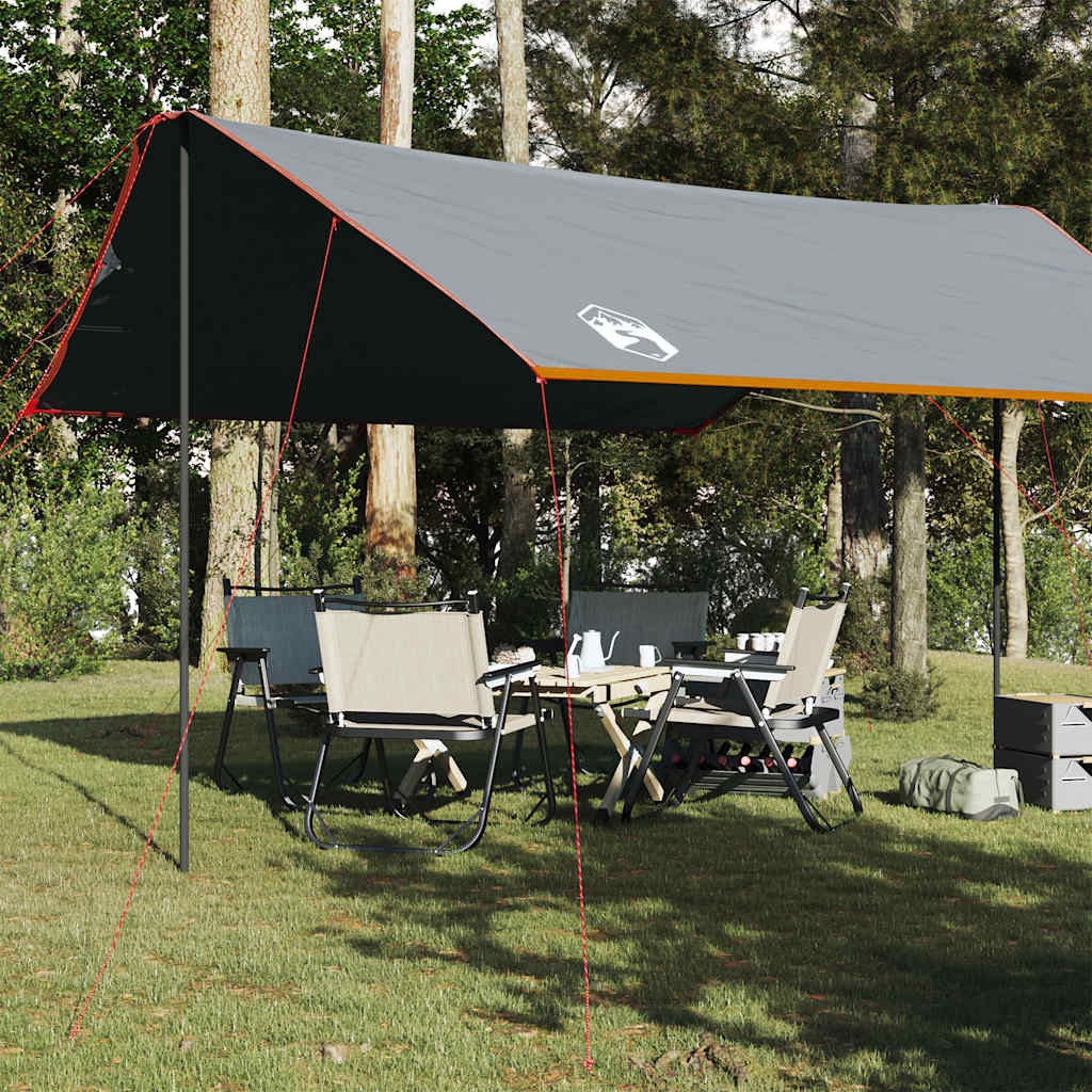 vidaXL Tarp Grau und Orange 460x305x210 cm Wasserdicht
