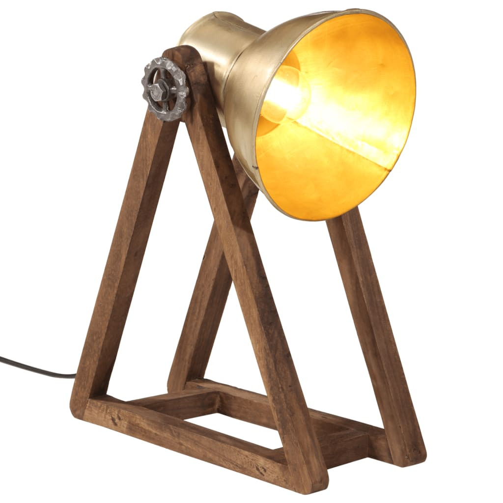vidaXL Schreibtischlampe 25 W Antik-Messing 30x17x40 cm E27