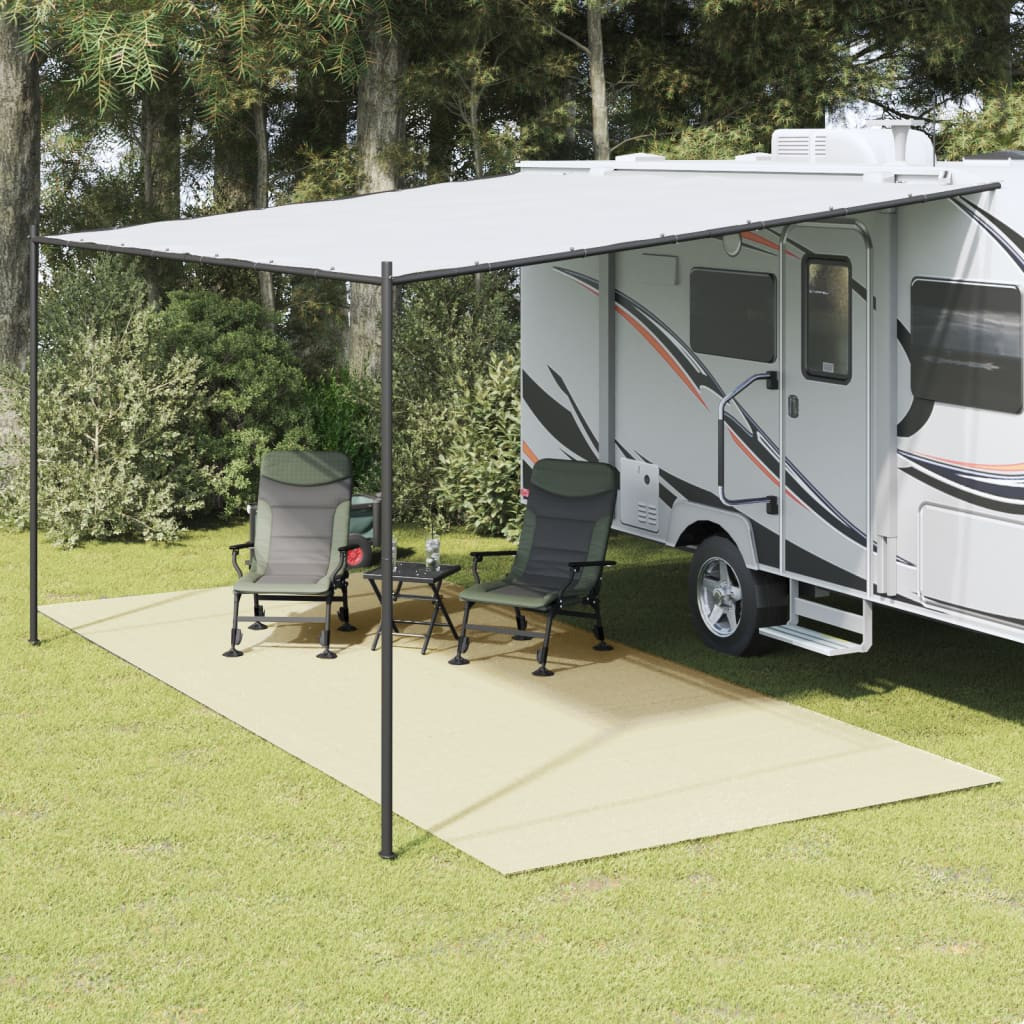 vidaXL Zeltteppich Creme 5x2,5 m