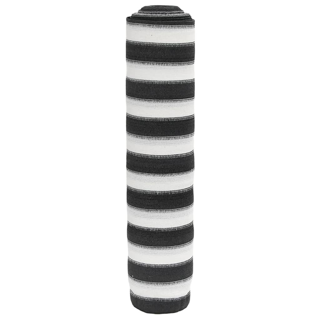 vidaXL Zaunblende Anthrazit und Weiß 1x25 m HDPE 75 g/m²