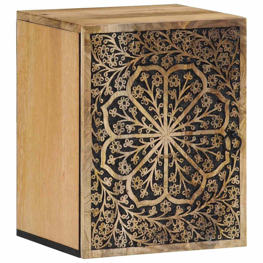 vidaXL Bad-Wandschrank 38x33x48 cm Massivholz Mango