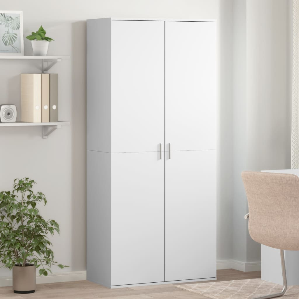 vidaXL Schuhschrank Weiß 80×39×178 cm Holzwerkstoff