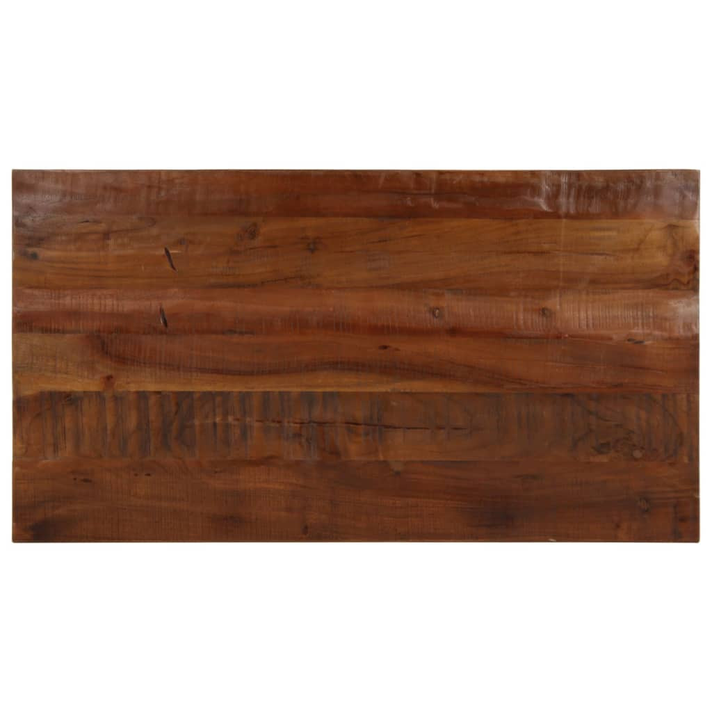 vidaXL Tischplatte 100x70x2,5 cm Rechteckig Altholz Massiv