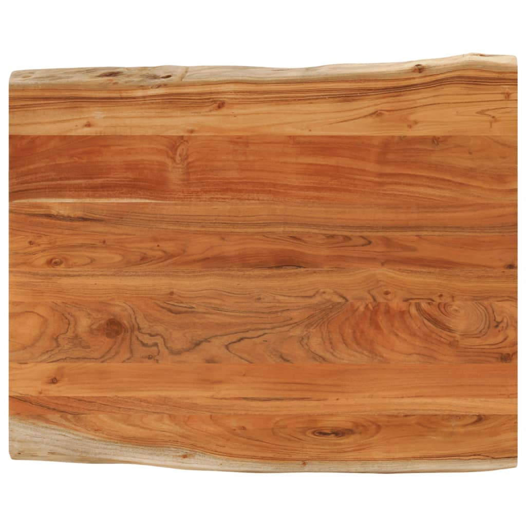 vidaXL Tischplatte 100x80x2,5cm Rechteckig Massivholz Akazie Baumkante