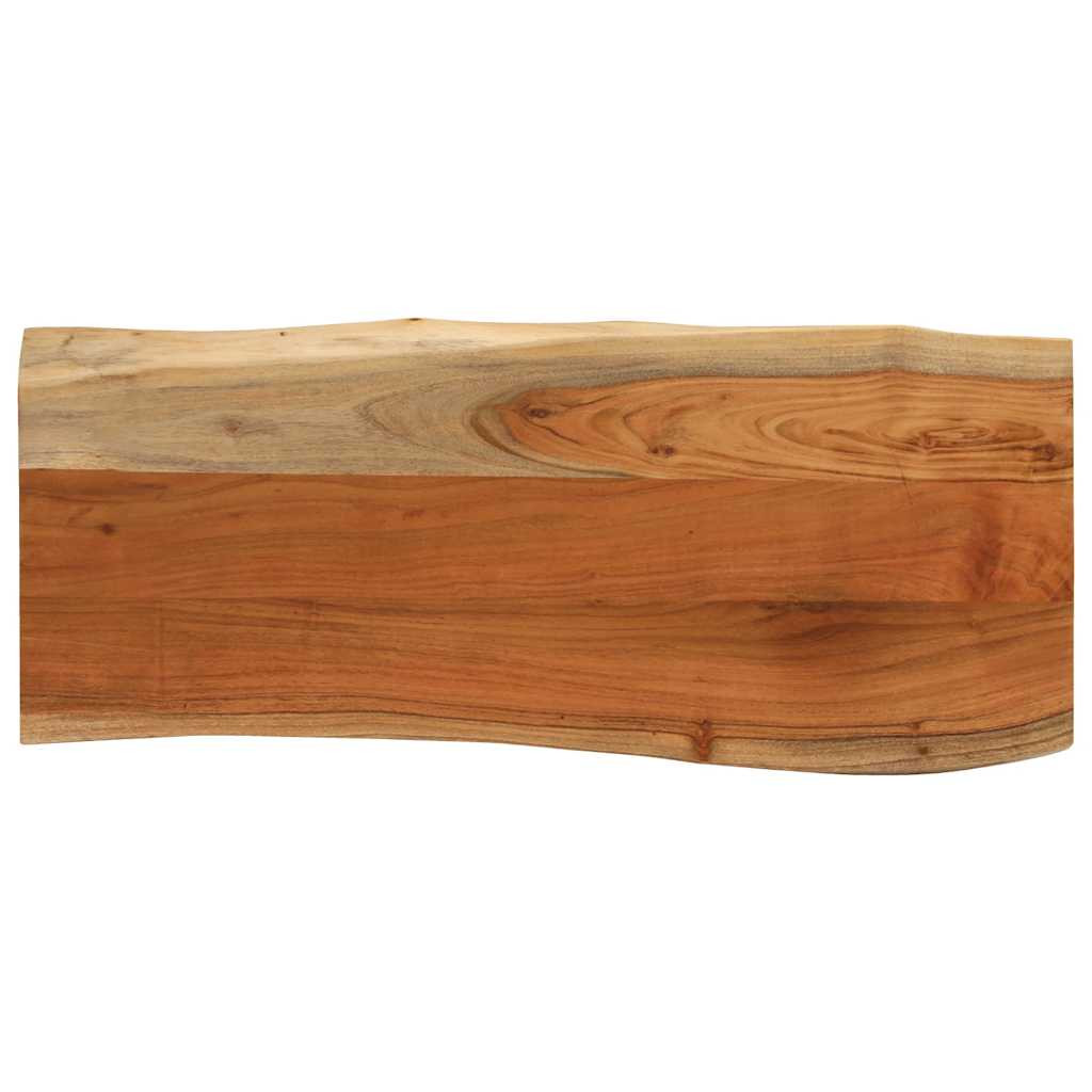 vidaXL Tischplatte 90x40x3,8 cm Rechteckig Massivholz Akazie Baumkante