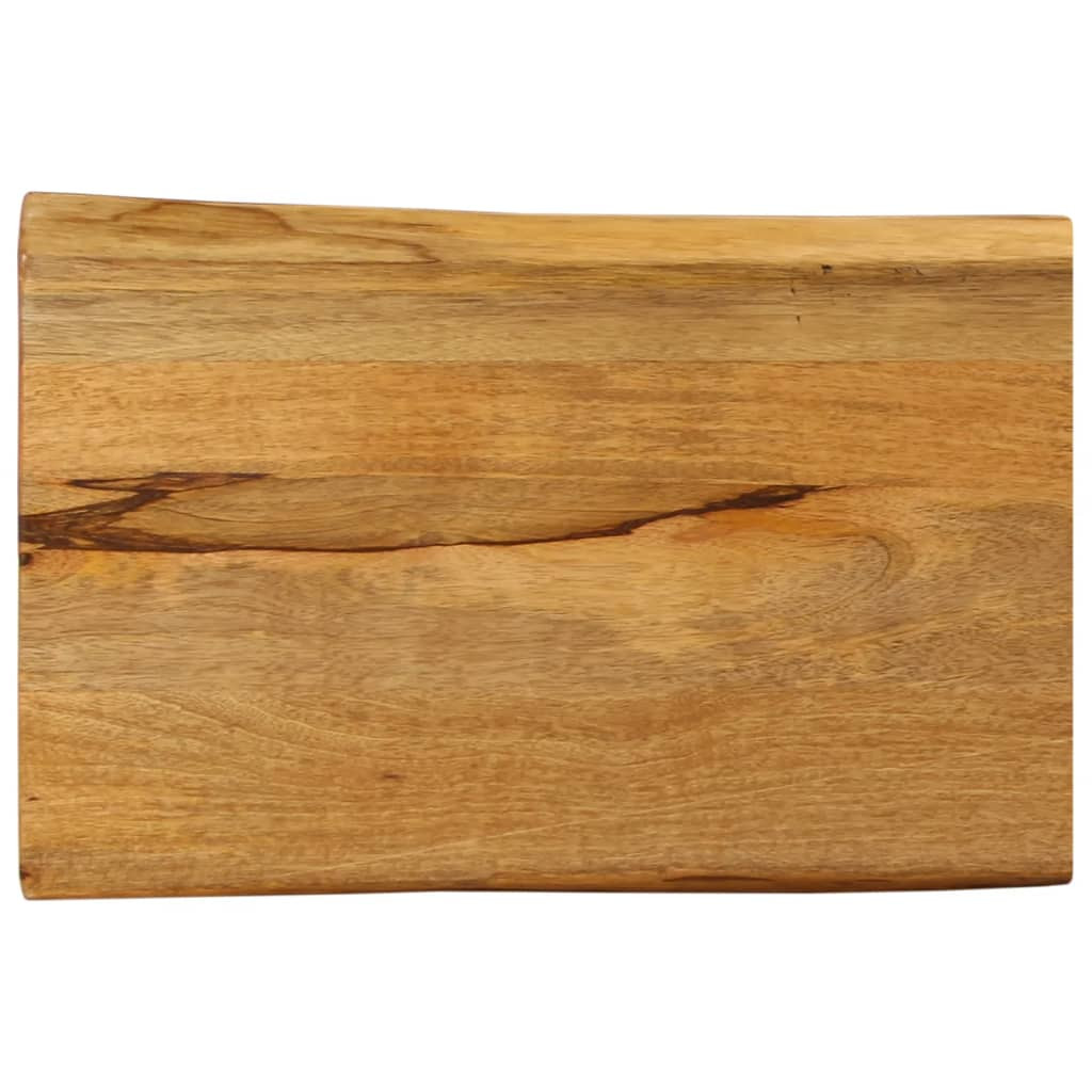 vidaXL Tischplatte mit Baumkante 50x40x2,5 cm Massivholz Mango