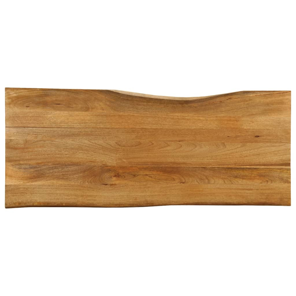 vidaXL Tischplatte mit Baumkante 140x60x3,8 cm Massivholz Mango