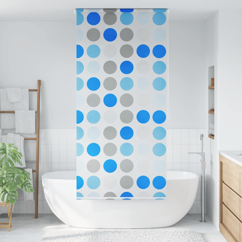 vidaXL Duschrollo 120x240 cm Kreismuster