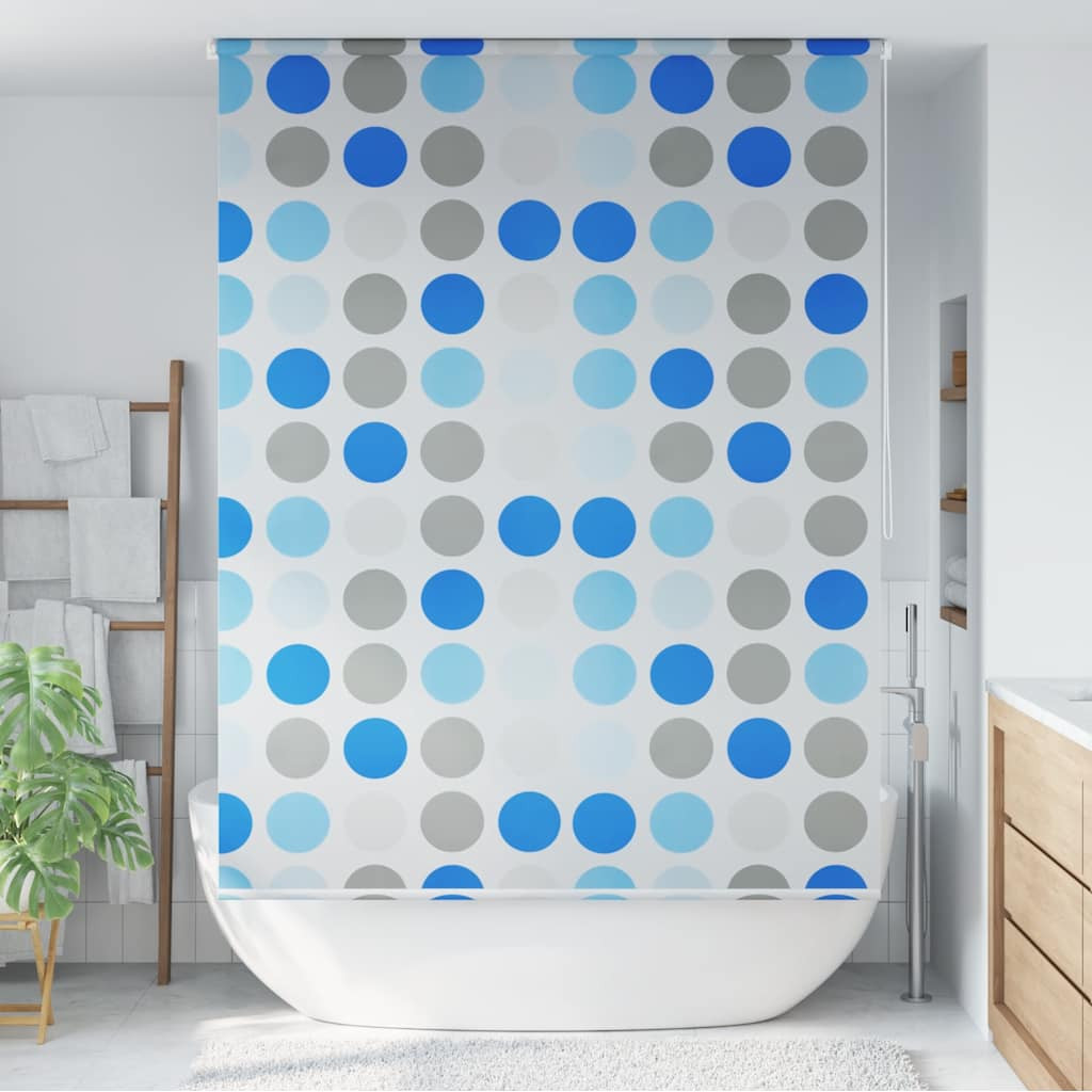 vidaXL Duschrollo 160x240 cm Kreismuster