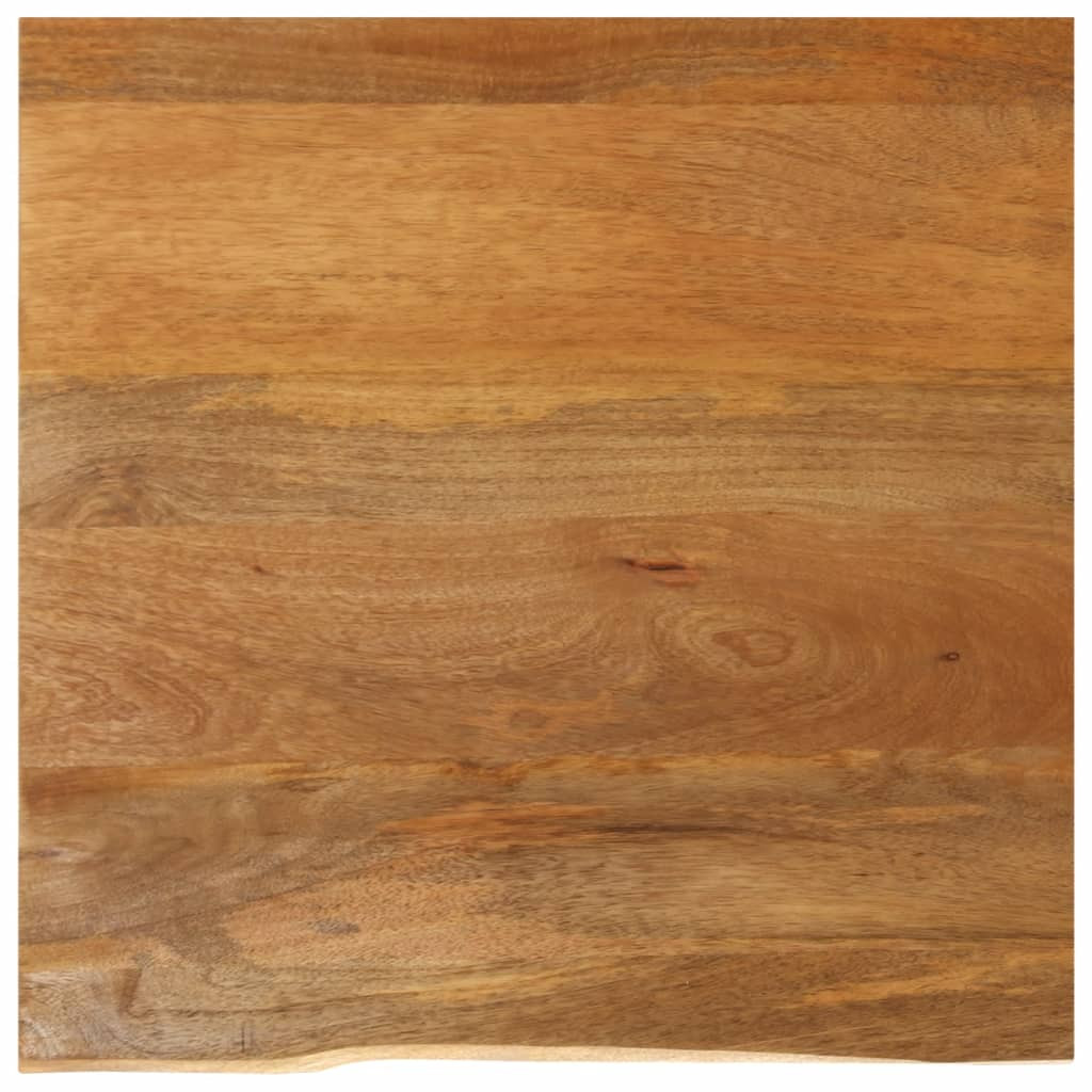 vidaXL Tischplatte mit Baumkante 80x80x3,8 cm Massivholz Mango