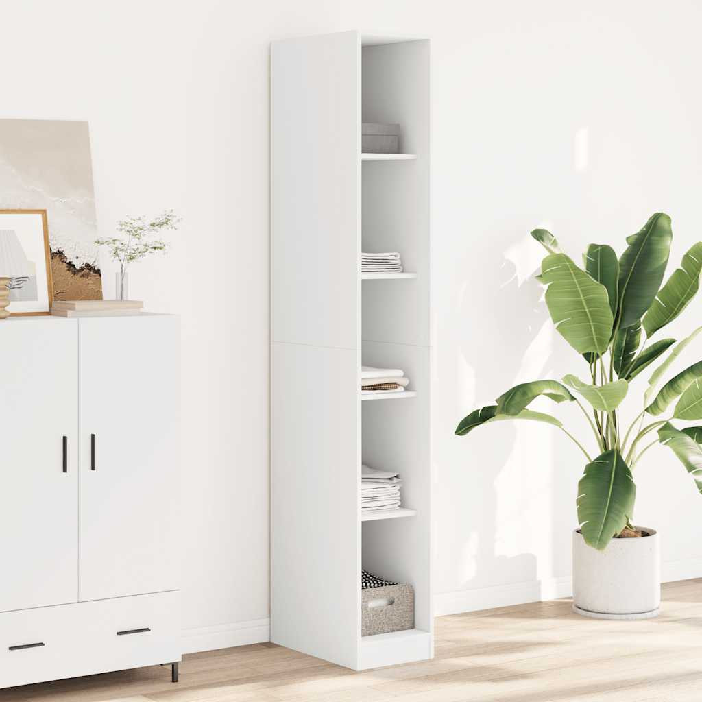 vidaXL Kleiderschrank Weiß 30x50x200 cm Holzwerkstoff