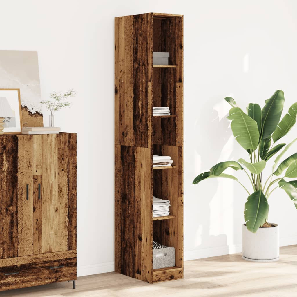 vidaXL Kleiderschrank Altholz-Optik 30x50x200 cm Holzwerkstoff