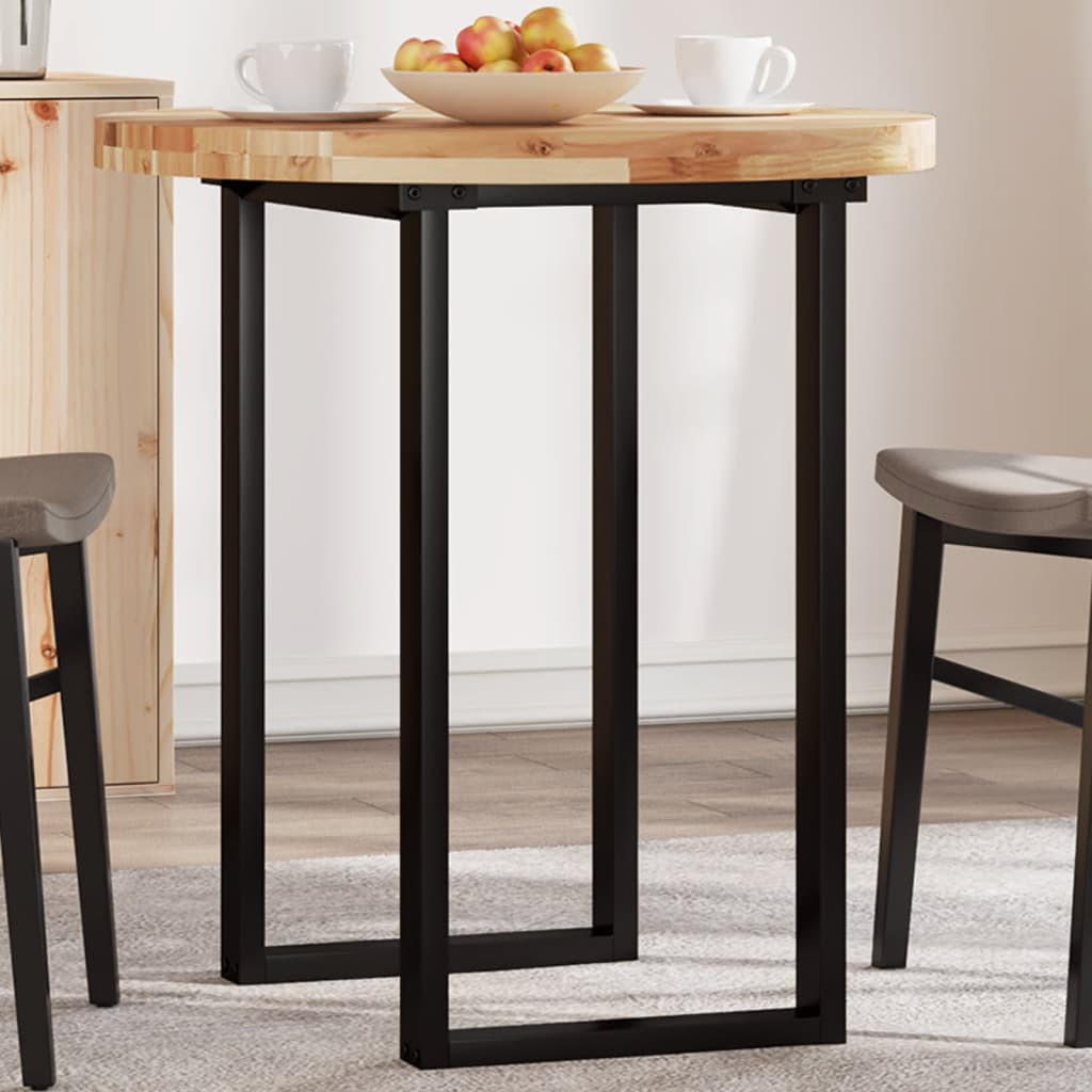 vidaXL Tischplatte Rund Ø70x4 cm Massivholz Akazie