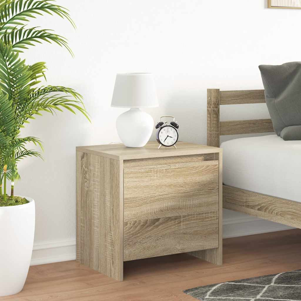vidaXL Nachttische 2 Stk. Sonoma-Eiche 45x34x44,5 cm Holzwerkstoff
