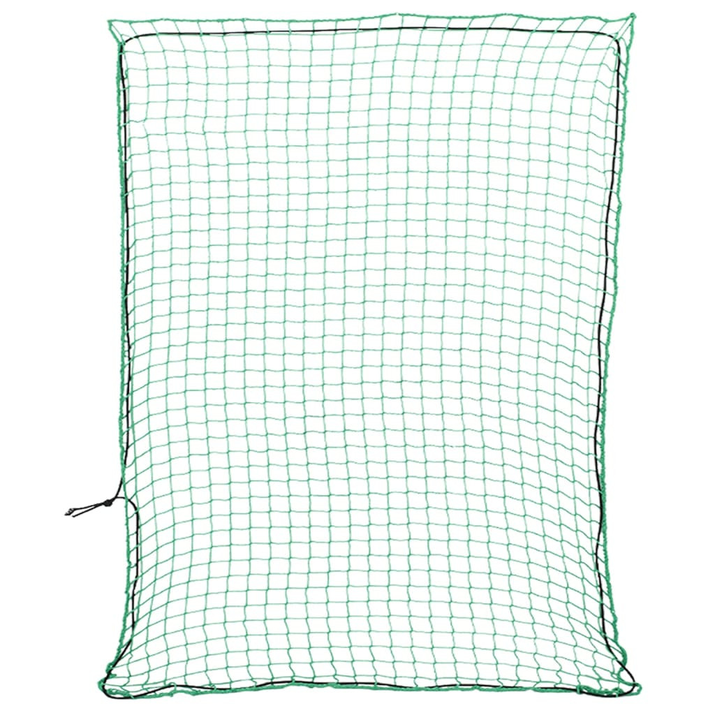 vidaXL Anhängernetz mit Gummiseil Grün 3x2,5 m PP