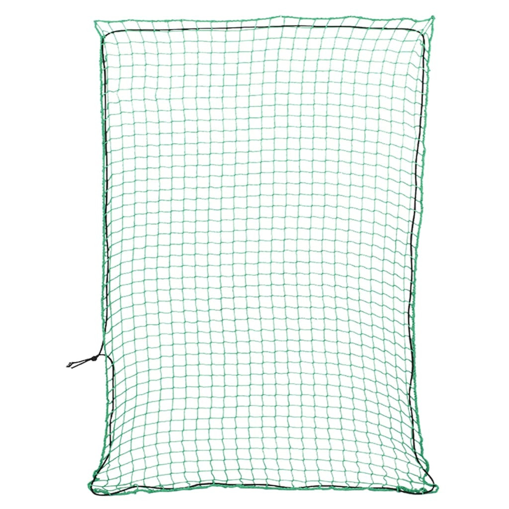 vidaXL Anhängernetz mit Gummiseil Grün 4x3 m PP