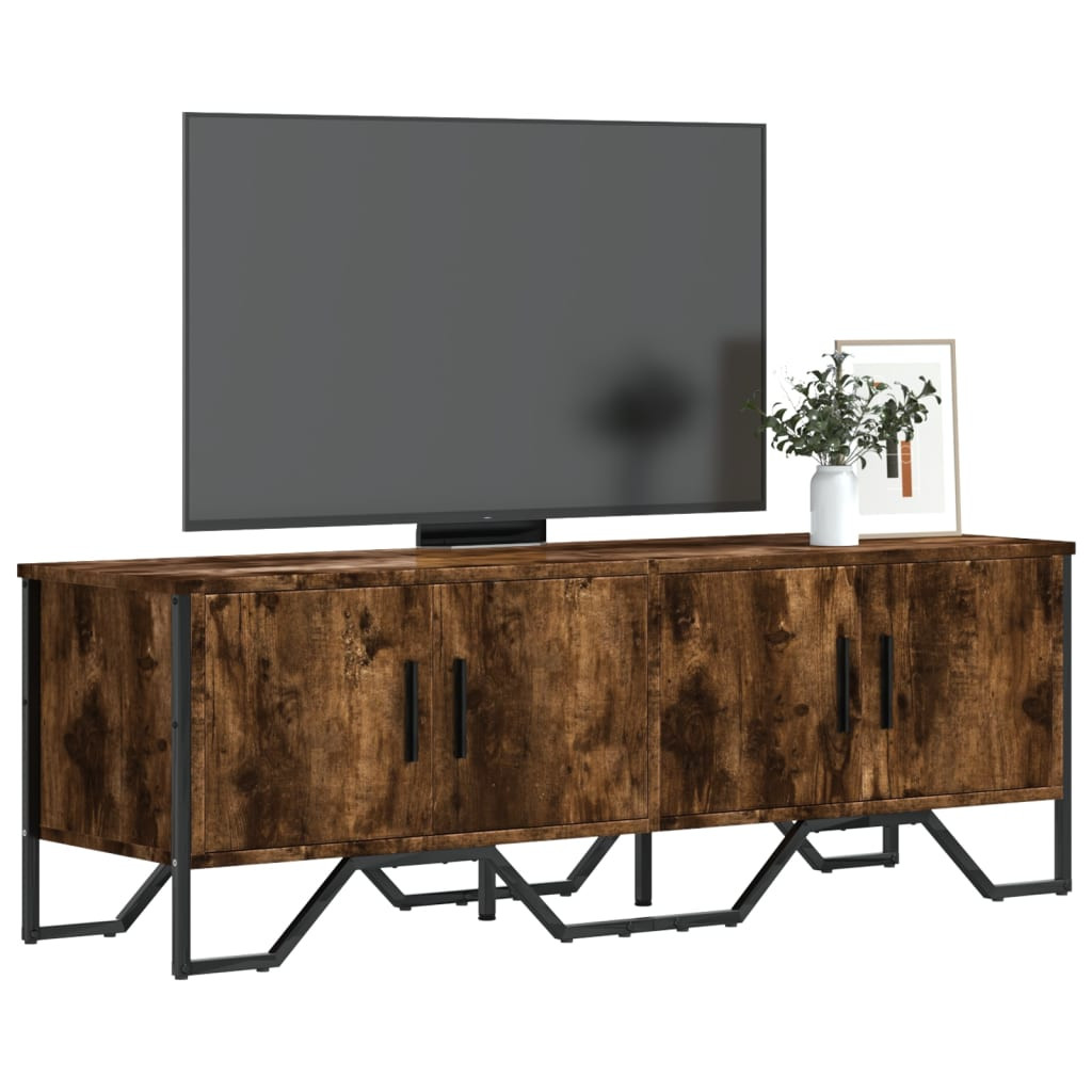vidaXL TV-Schrank Räuchereiche 122x34x41 cm Holzwerkstoff