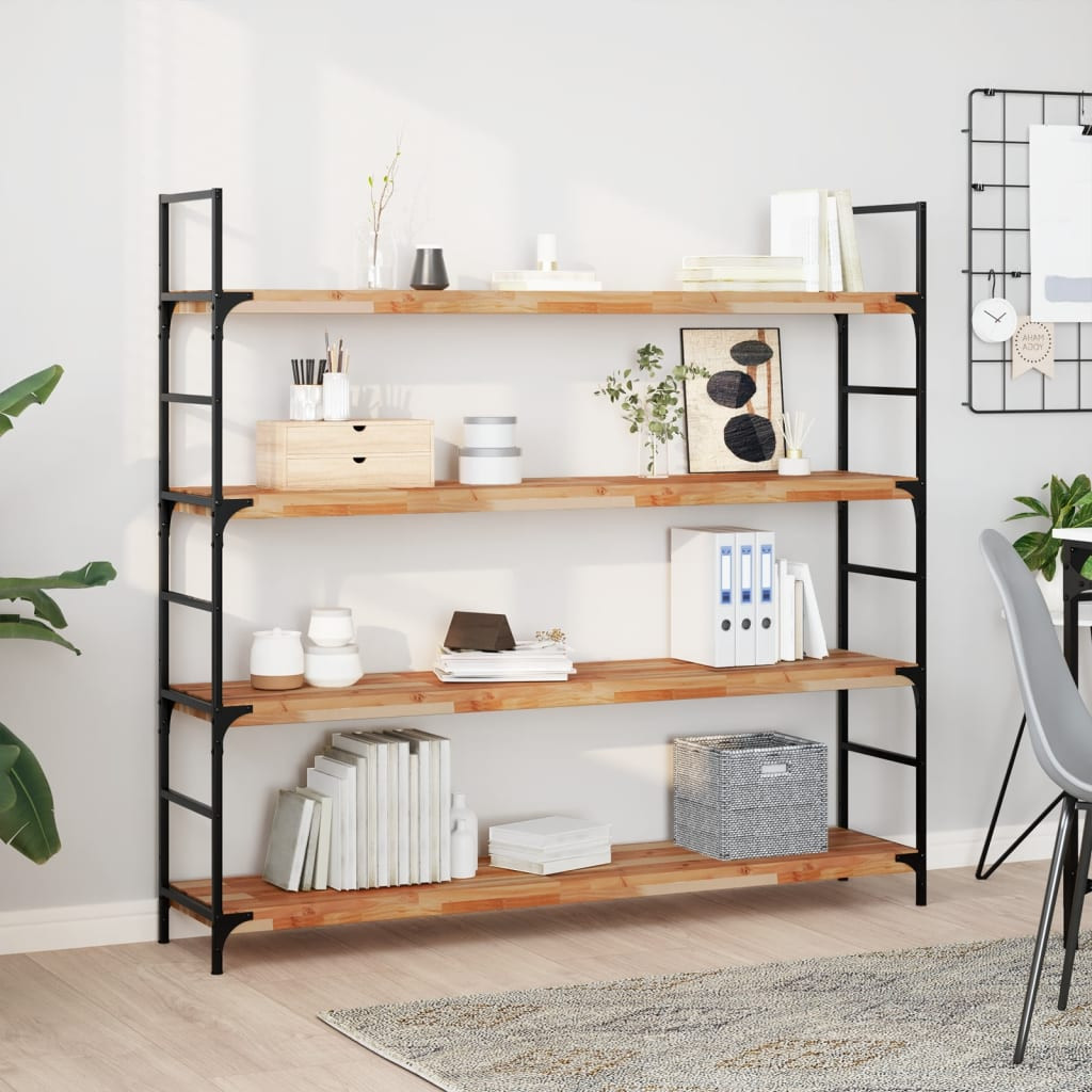vidaXL Schweberegal 160x30x4 cm Massivholz Akazie Ölbehandelt