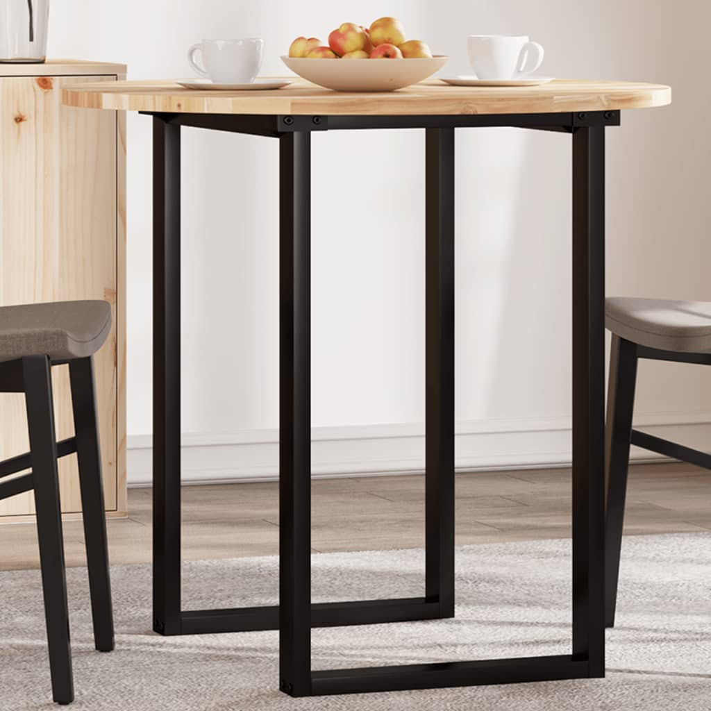 vidaXL Tischplatte Rund Ø80x2 cm Massivholz Akazie