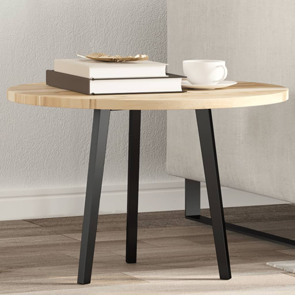 vidaXL Tischplatte Rund Ø60x2 cm Massivholz Akazie