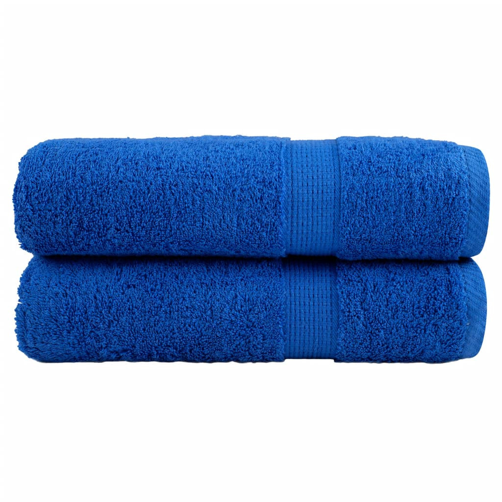 vidaXL Premium Badetücher SOLUND 2 Stk. Blau 100x150 cm 600 g/m²