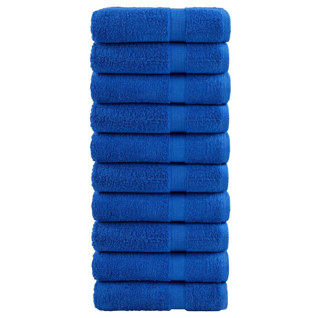 vidaXL Premium Handtücher SOLUND 10 Stk. Blau 50x100 cm 600 g/m²