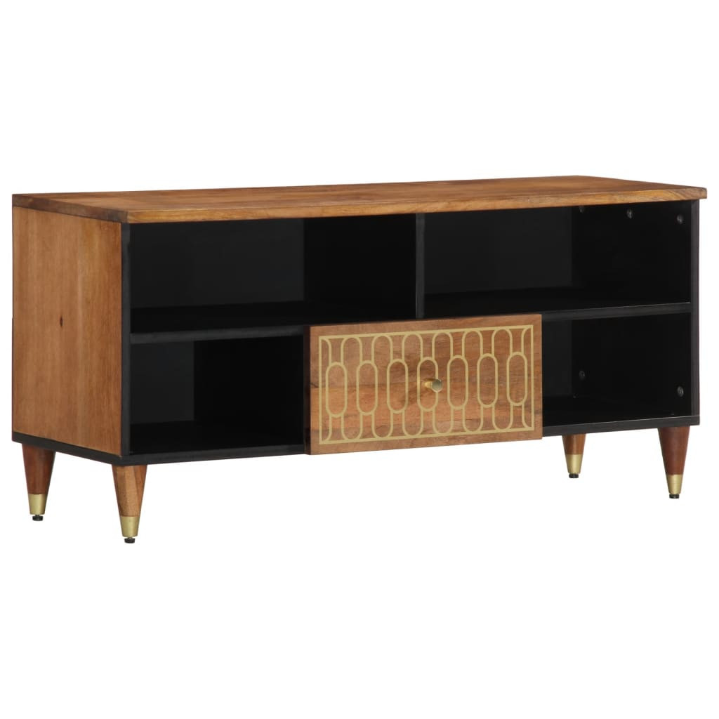 vidaXL TV-Schrank 100x33x46 cm Massivholz Mango