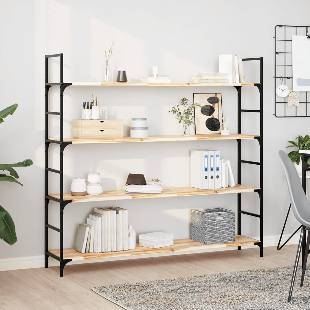 vidaXL Schweberegal 140x30x2 cm Massivholz Akazie Unbehandelt