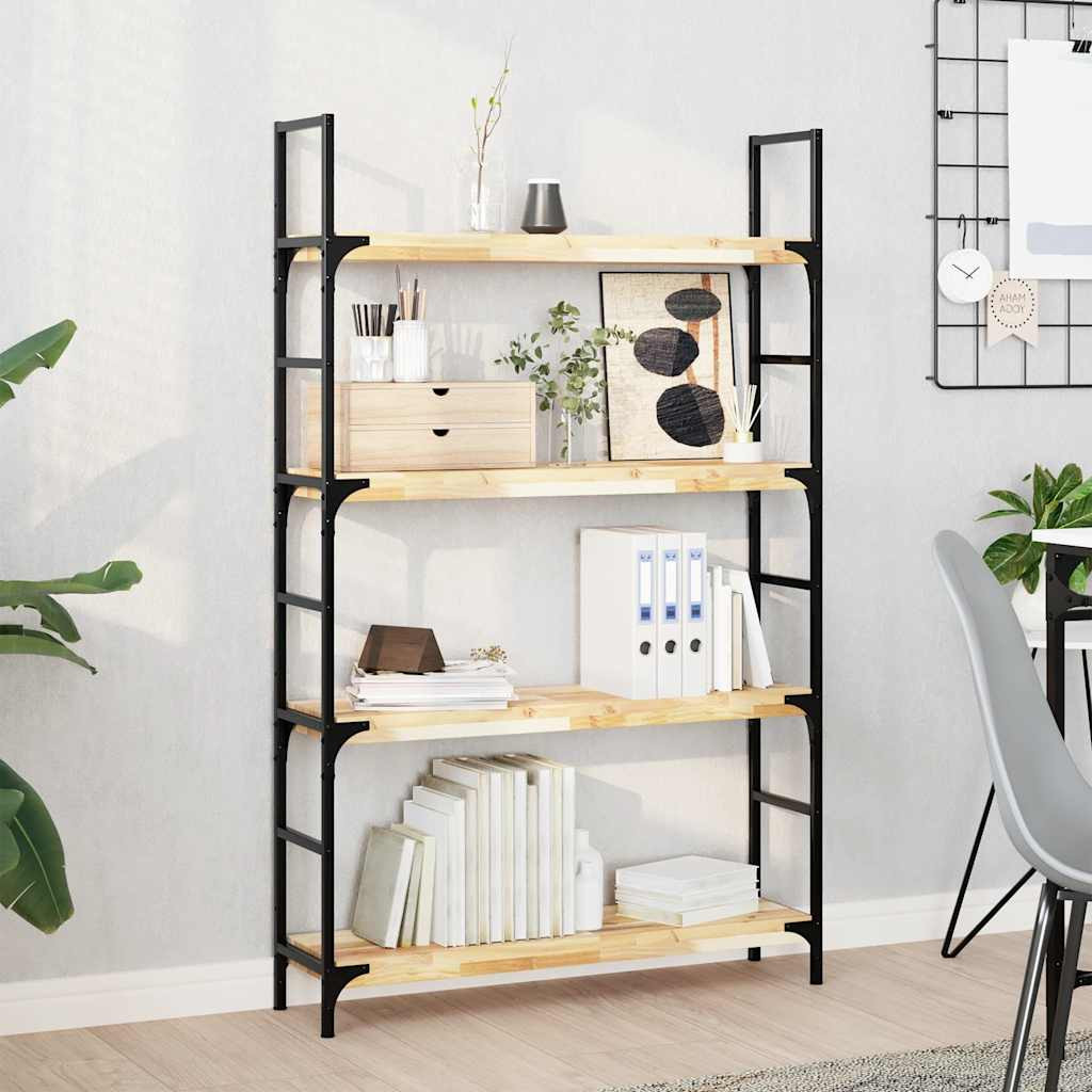 vidaXL Schweberegale 4 Stk. 100x20x4 cm Massivholz Akazie Unbehandelt