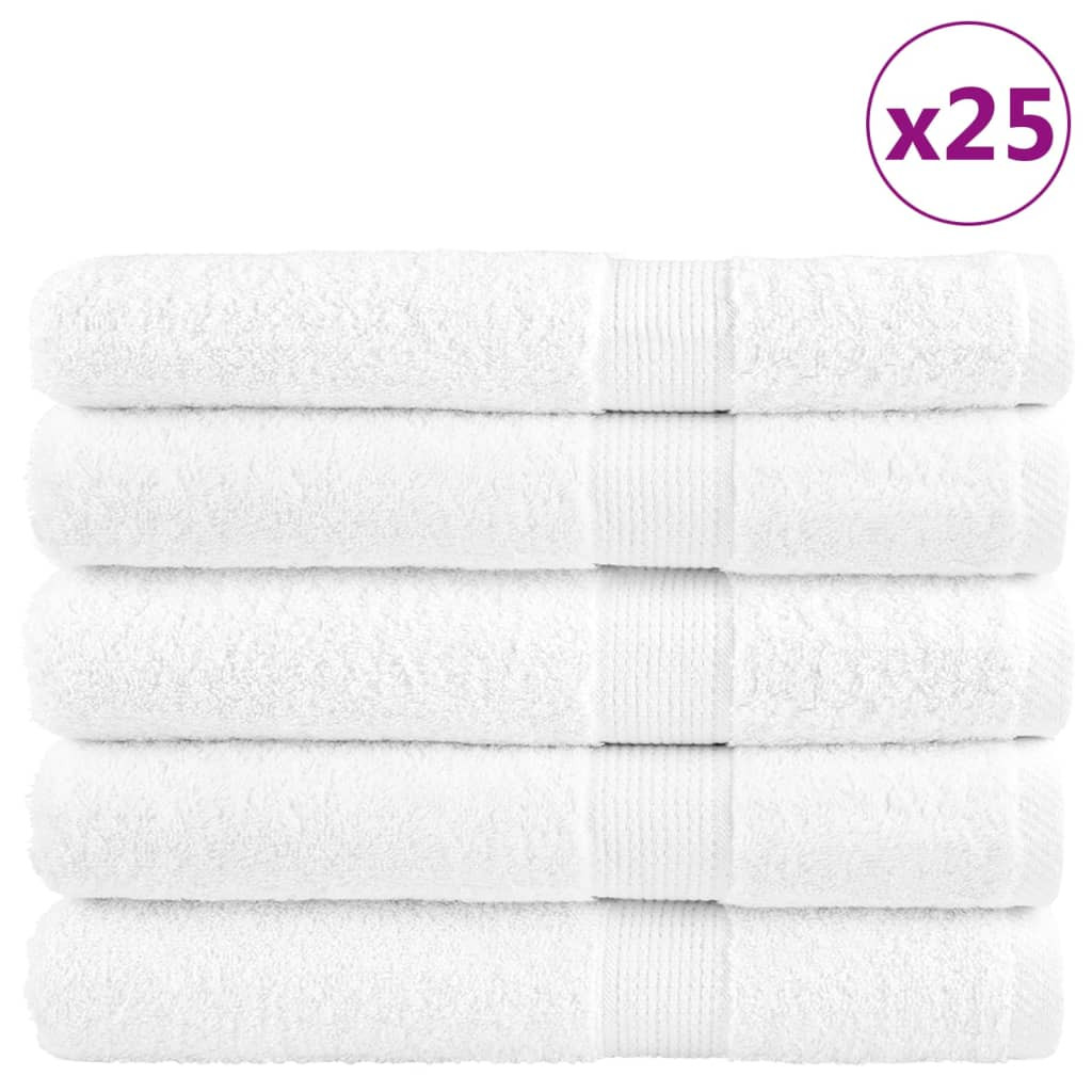 vidaXL Premium Saunatücher SOLUND 50 Stk. Weiß 80x200 cm 600 g/m²