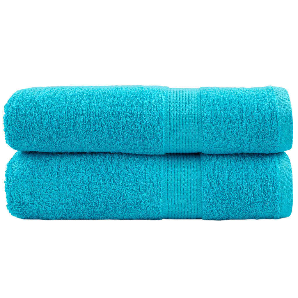 vidaXL Premium-Handtücher SOLUND 2 Stk. Türkis 50x100 cm 600 g/m²