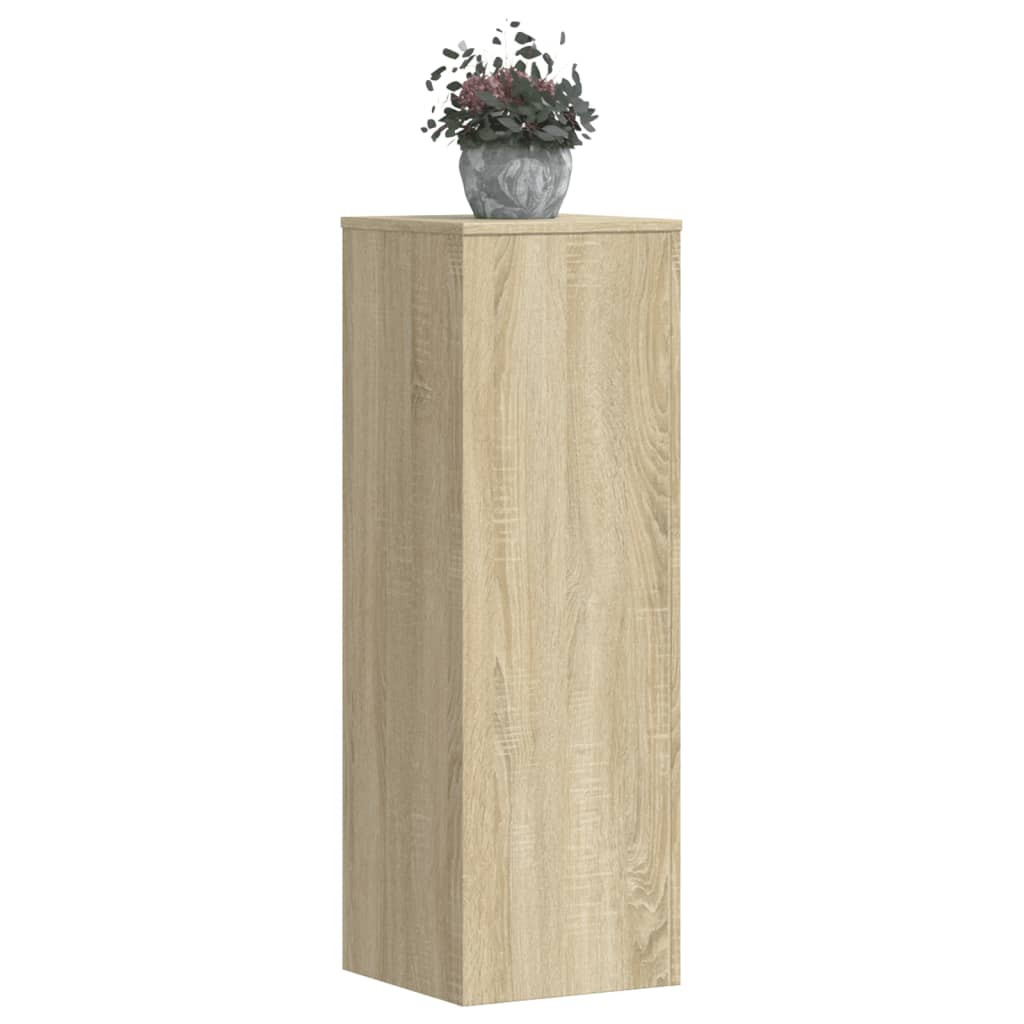 vidaXL Pflanzenständer 2 Stk. Sonoma-Eiche 33x33x100 cm Holzwerkstoff