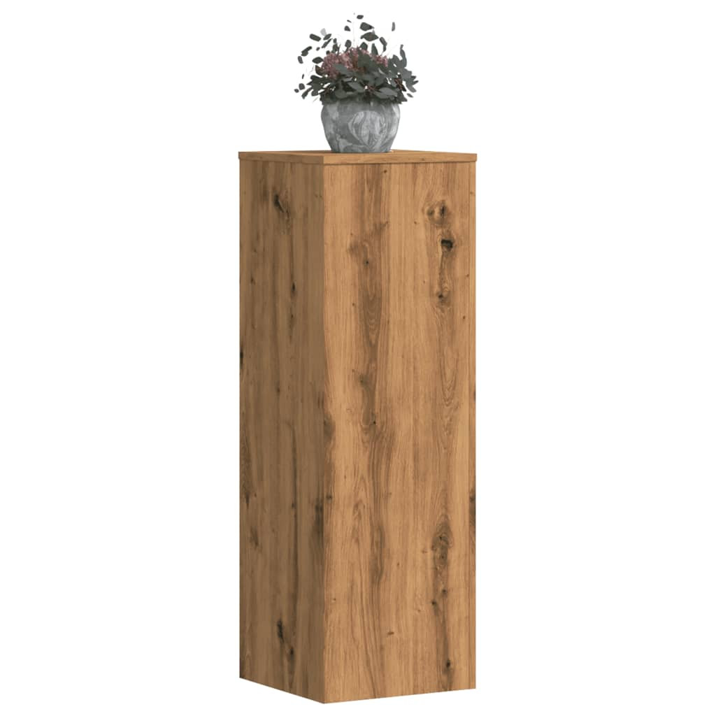 vidaXL Pflanzenständer 2 Stk. Artisan-Eiche 33x33x100 cm Holzwerkstoff