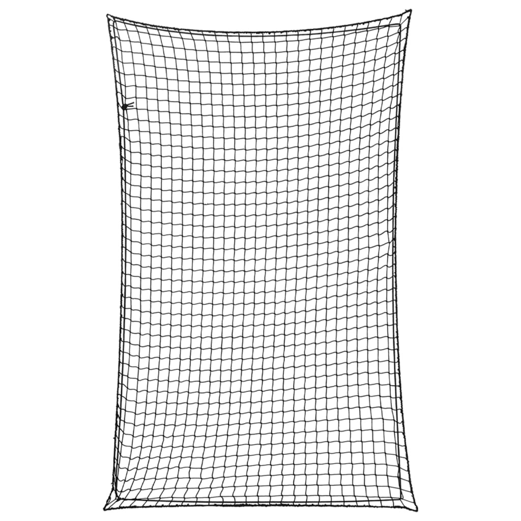 vidaXL Anhängernetz mit Gummiseil Schwarz 4x2,5 m PP