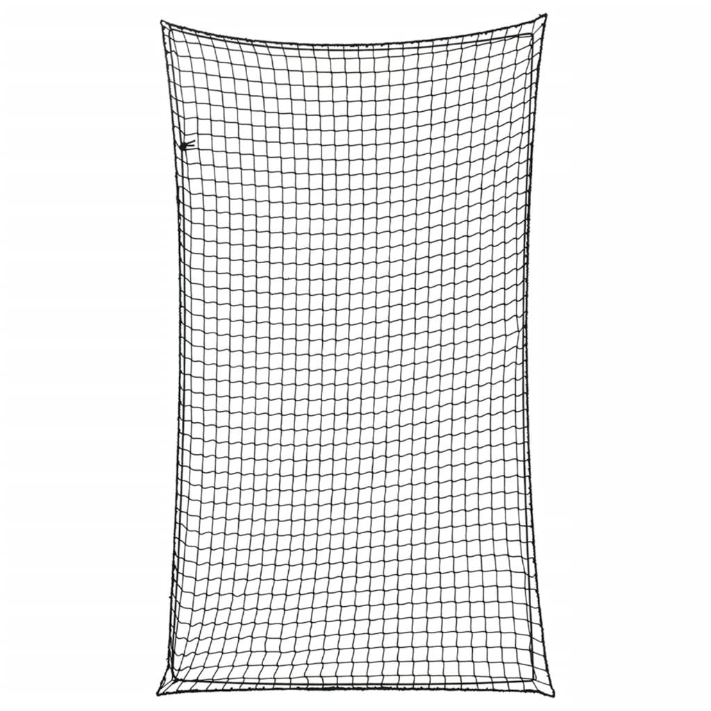 vidaXL Anhängernetz mit Gummiseil Schwarz 6x3,5 m PP