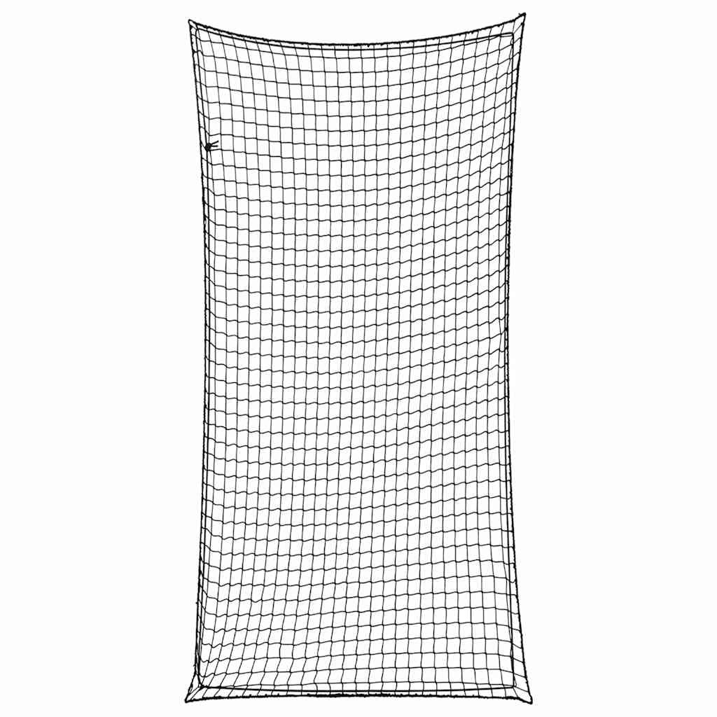 vidaXL Anhängernetz mit Gummiseil Schwarz 6x3 m PP