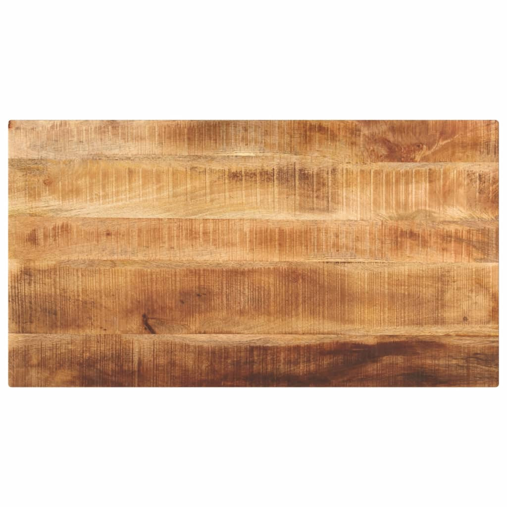 vidaXL Tischplatte 120x70x2,5 cm Rechteckig Raues Massivholz Mango