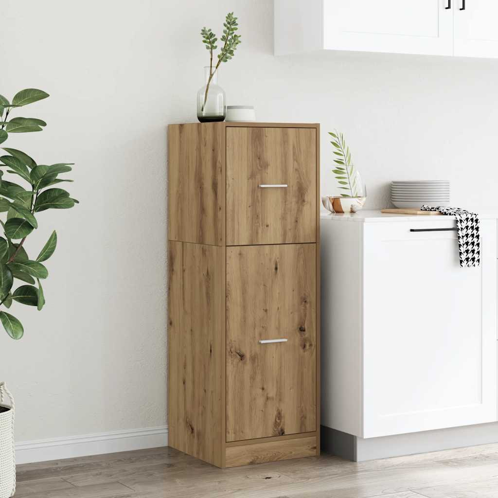 vidaXL Apothekerschrank Artisan-Eiche 40x41x118 cm Holzwerkstoff