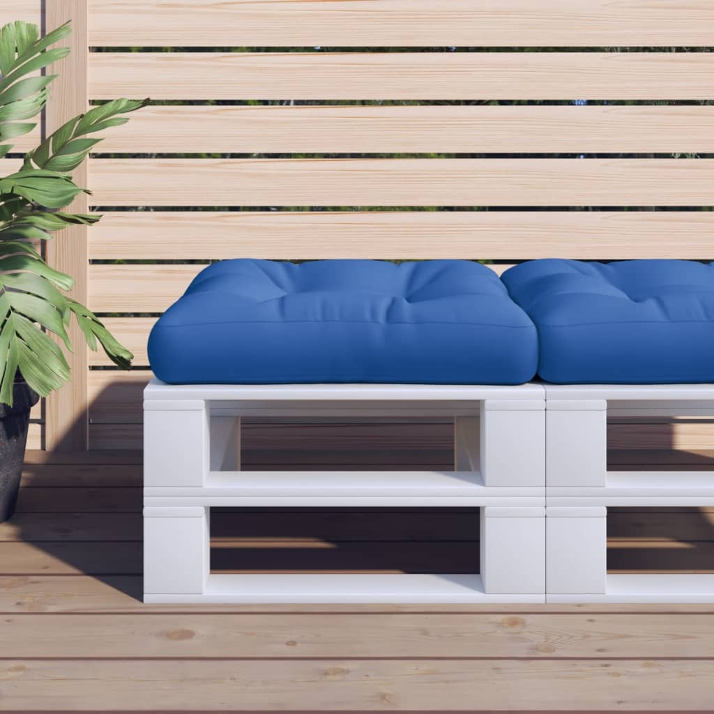 vidaXL Palettenkissen Blau 58x58x10 cm Stoff
