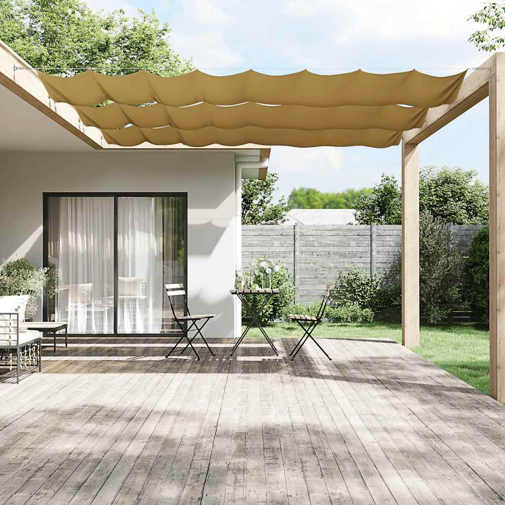 vidaXL Senkrechtmarkise Beige 140x1200 cm Oxford-Gewebe
