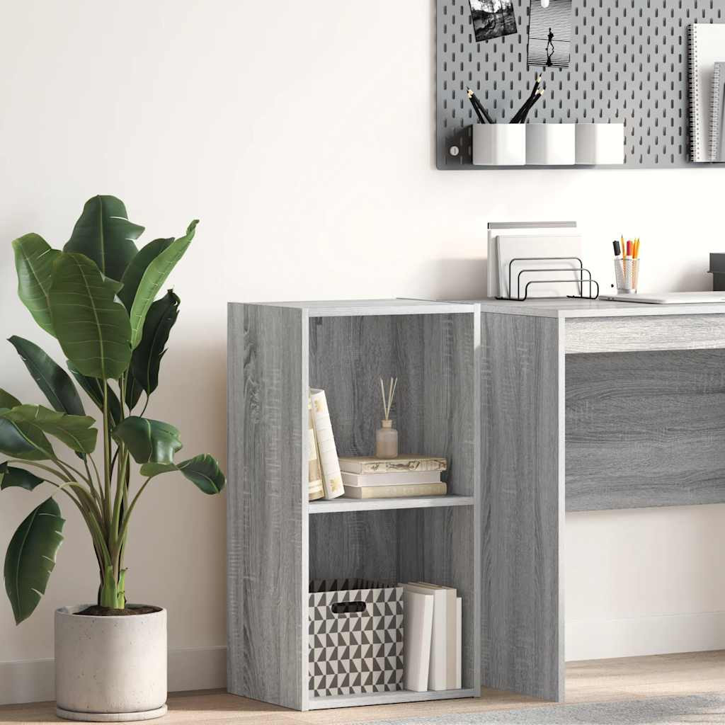 vidaXL Bücherregal Grau Sonoma 40x30x77 cm Holzwerkstoff