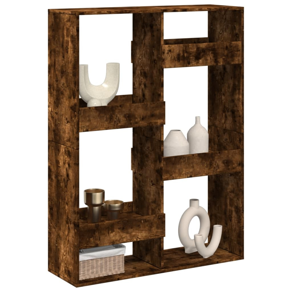 vidaXL Raumteiler Räuchereiche 100x33x135 cm Holzwerkstoff