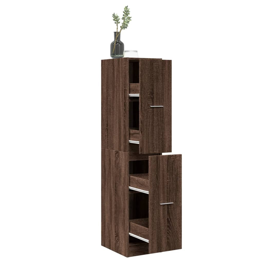 vidaXL Apothekerschrank Eichen-Optik 30x41x144,5 cm Holzwerkstoff