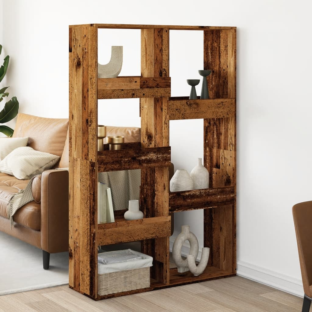 vidaXL Raumteiler Altholz-Optik 100x33x155,5 cm Holzwerkstoff