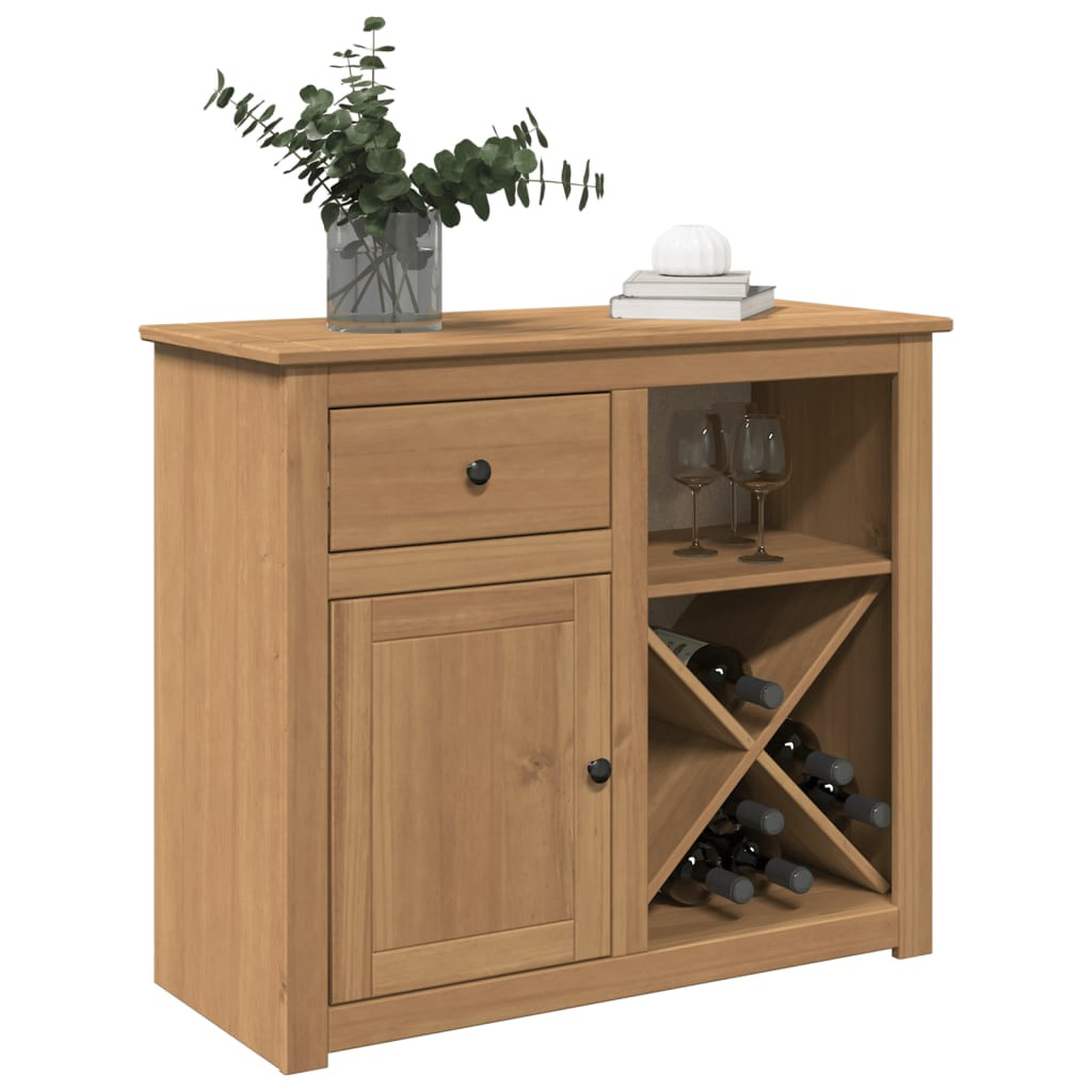 vidaXL Sideboard mit Schubladen PANAMA 93x40x80 cm Massivholz Kiefer