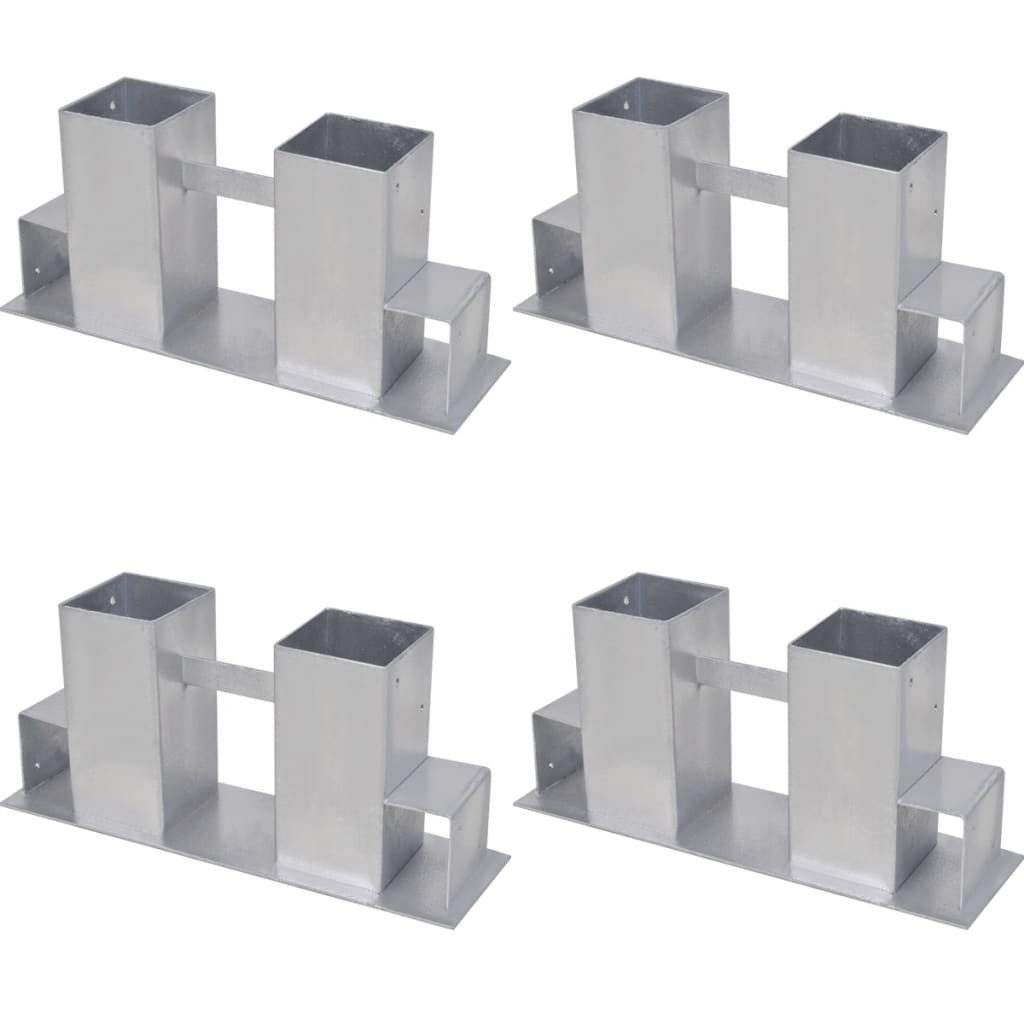 vidaXL | Hilfsmittel für Holzstapel | 4 pcs 34 x 10 x 15 cm Stahl