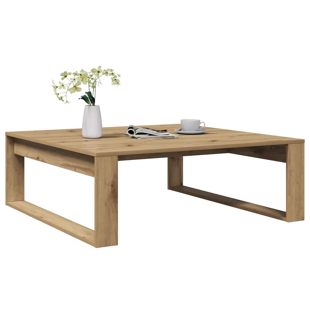 vidaXL Couchtisch Artisan-Eiche 100x100x35 cm Holzwerkstoff