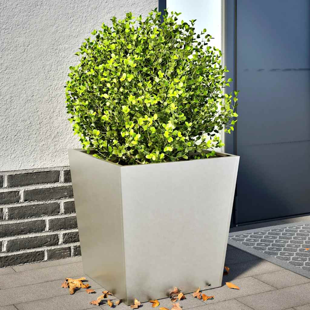 vidaXL Pflanzkübel 2 Stk. 50x50x50 cm Edelstahl