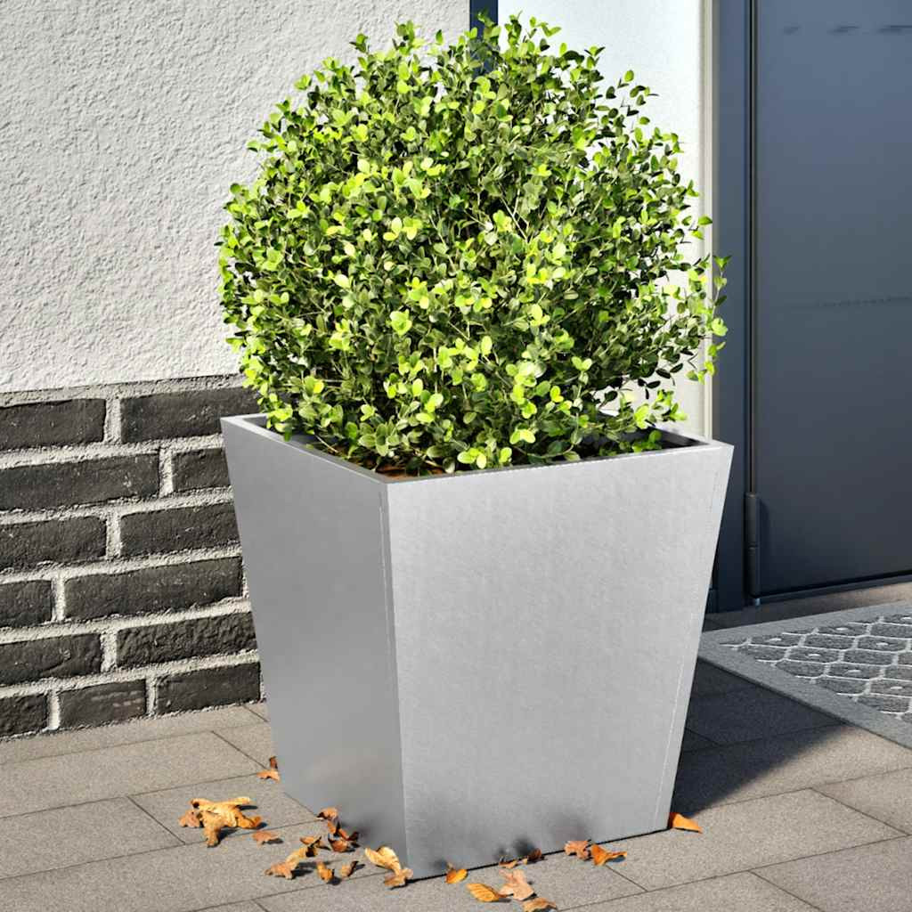 vidaXL Pflanzkübel 2 Stk. 40x40x40 cm Verzinkter Stahl